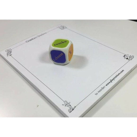 Cranium Cadoo Board Game 6-Sided Dice Paper Note Pad Replacement Part Piece 2001 - Picture 8 of 8